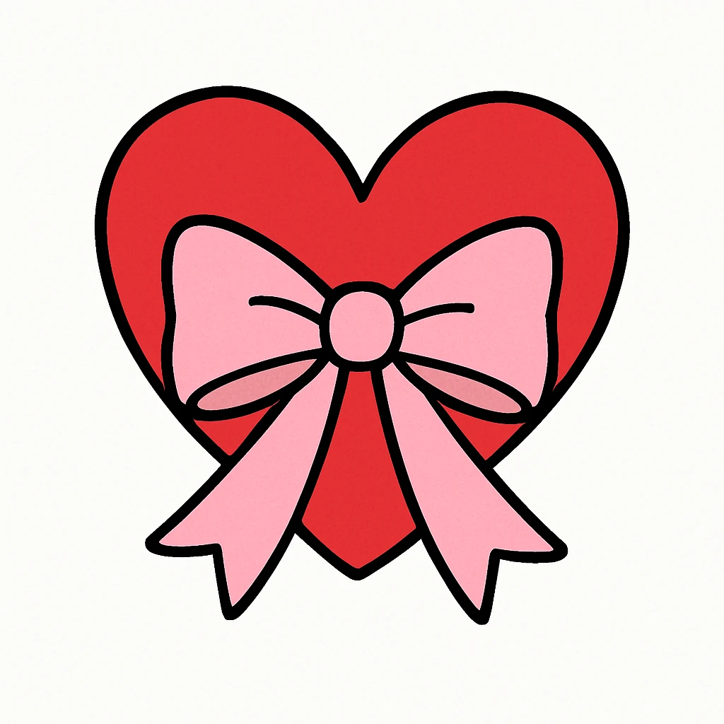 heart with a bow emoji