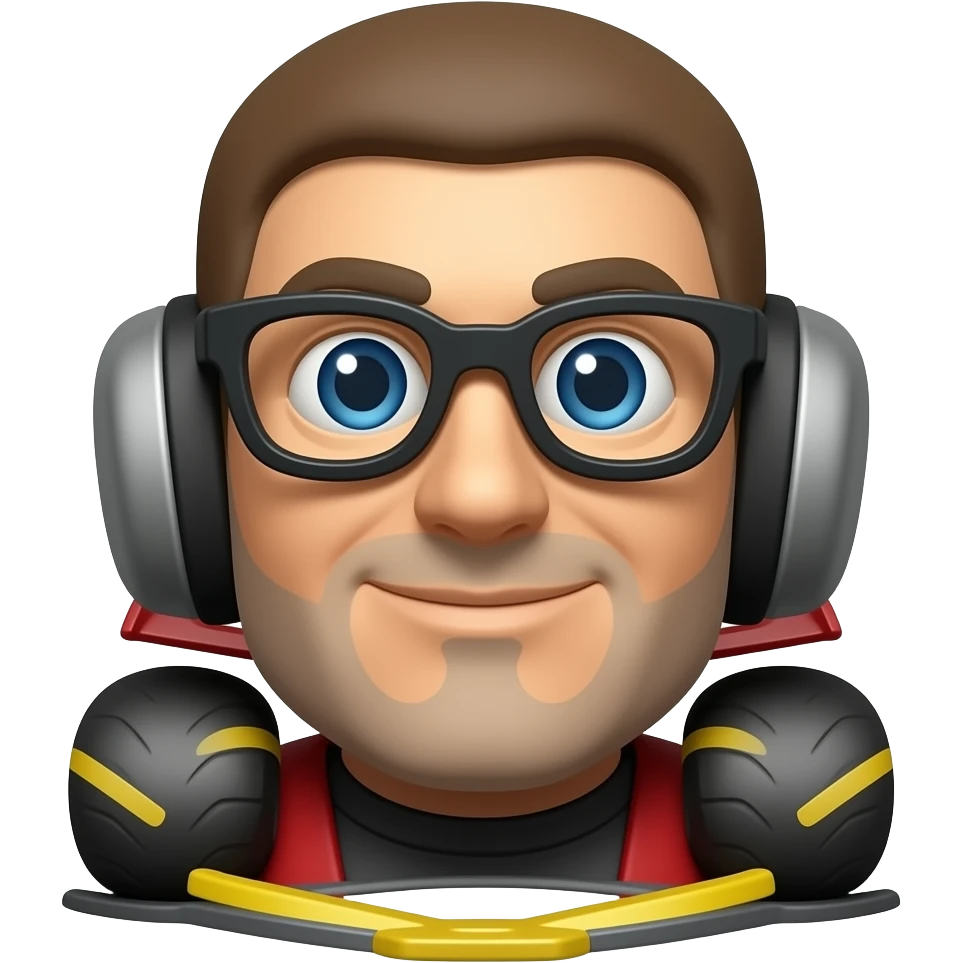 racing car character emoji