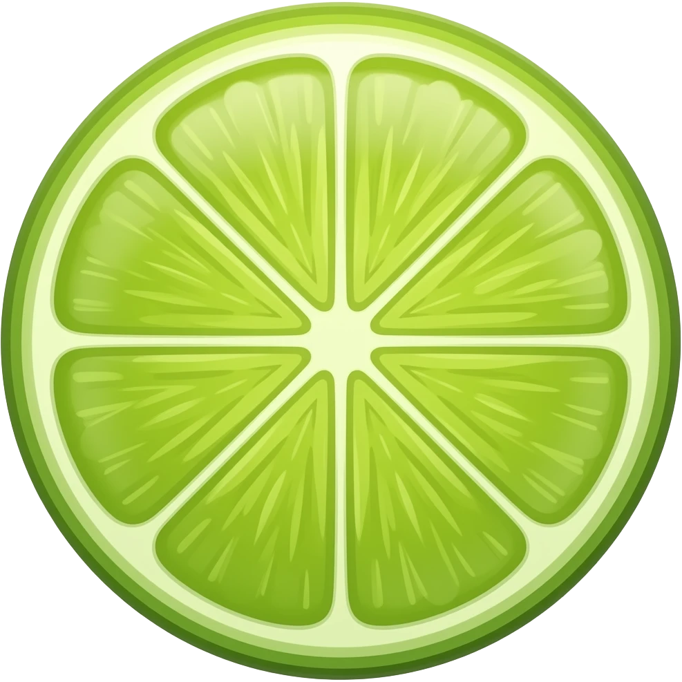 Lime drop emoji