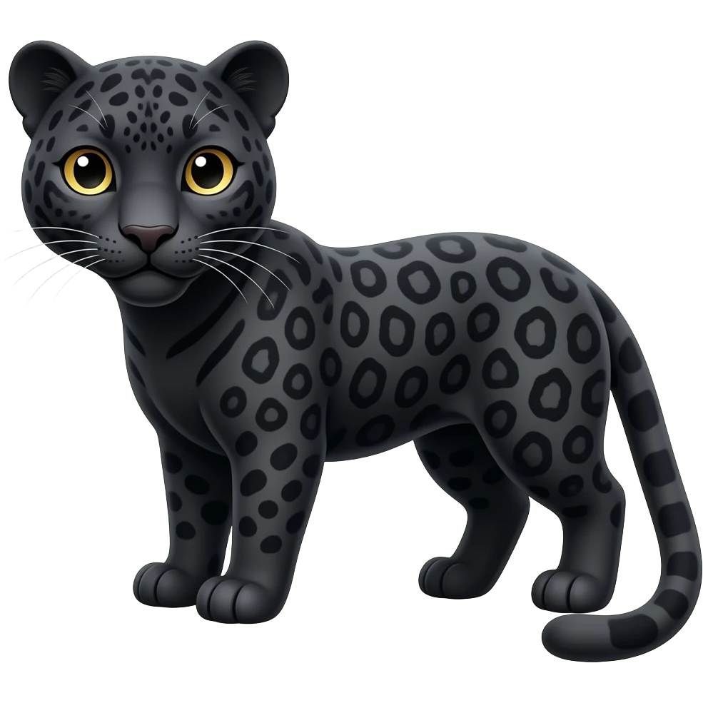 فهد لونه اسود emoji