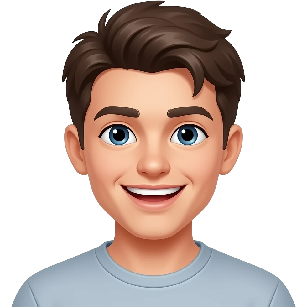 emoji jugendlicher, der einen witz erzählt emoji