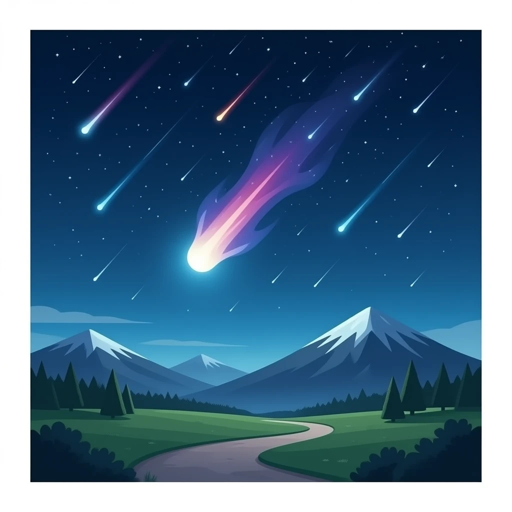 meteor shower emoji
