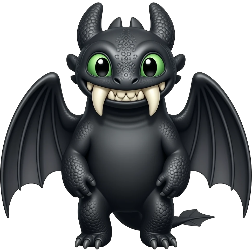 toothless how to train your dragon emoji