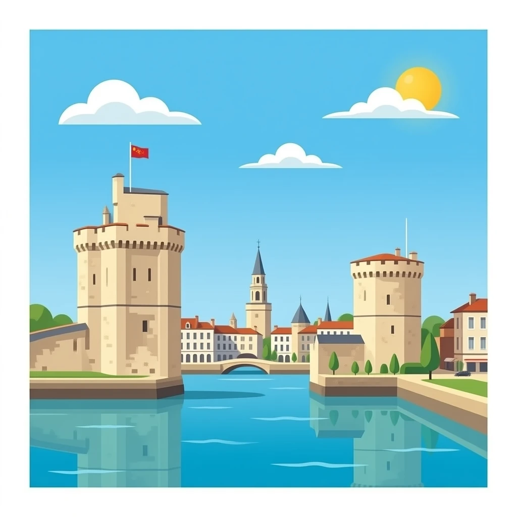 La rochelle, je veux juste les deux tours emoji