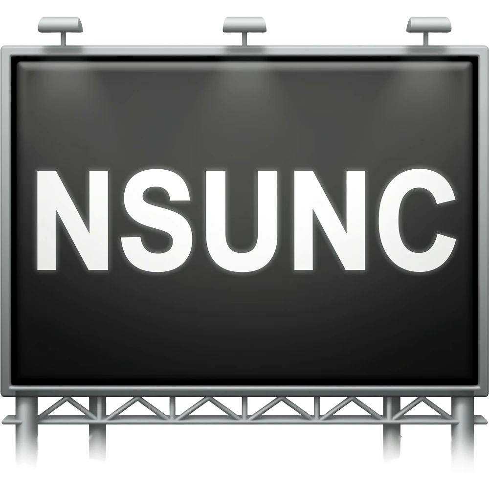 a big black sign with NSYNC written on it emoji