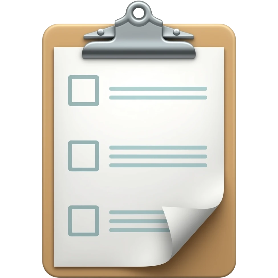 Prancheta do técnico emoji