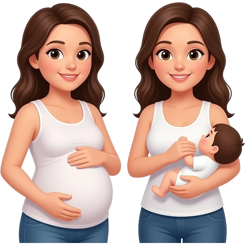 🤰🤱 no clother emoji