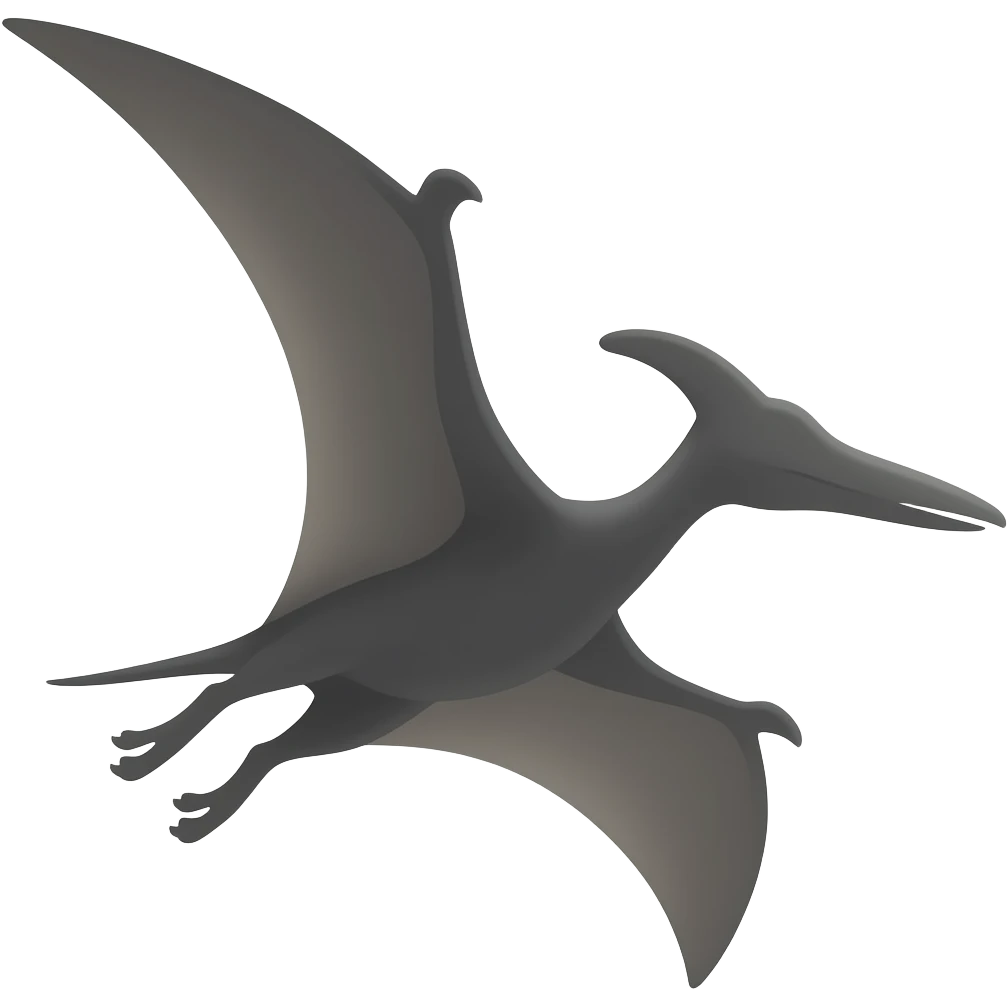 la sombra de un terodactil volando emoji