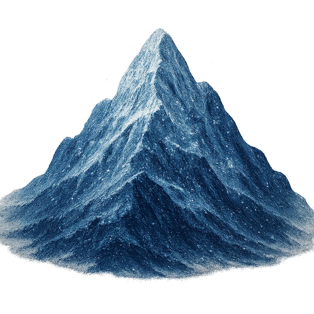 sparkly mountain emoji