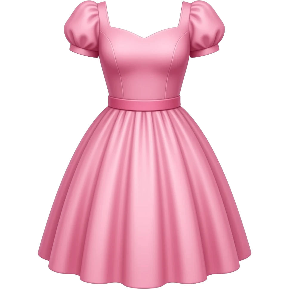 vestido  en tono rosa emoji