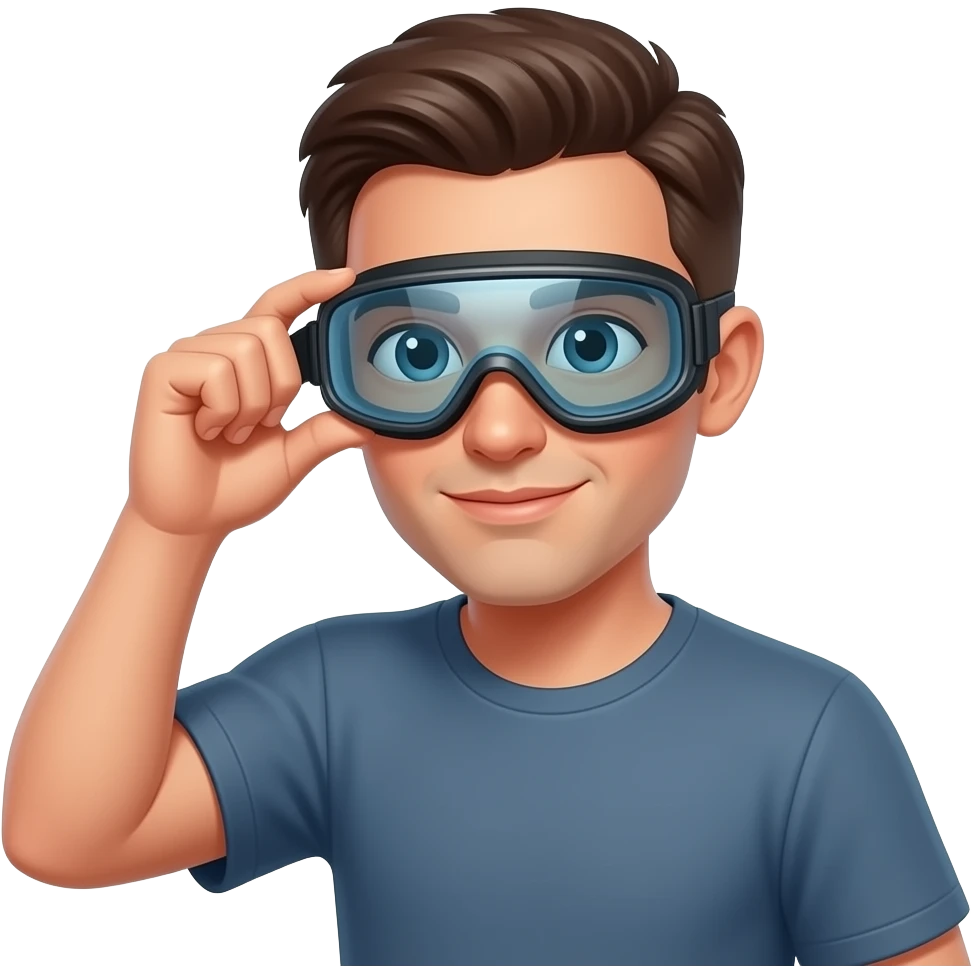 take off goggles emoji
