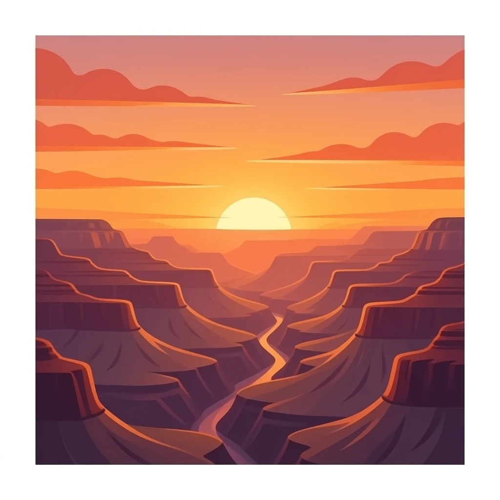 sunset at grand canyon emoji