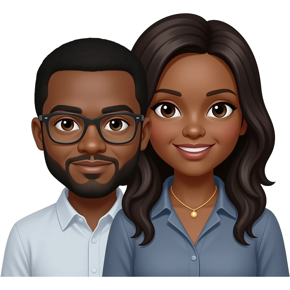 Black couple emoji