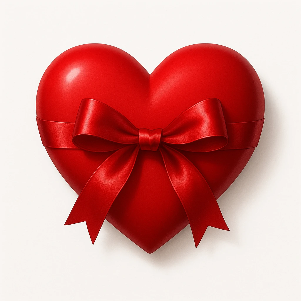 heart with a bow emoji