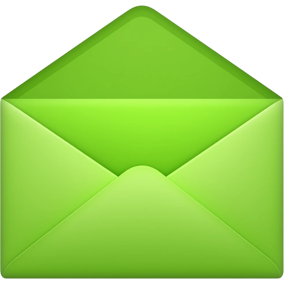 envelope limegreen emoji