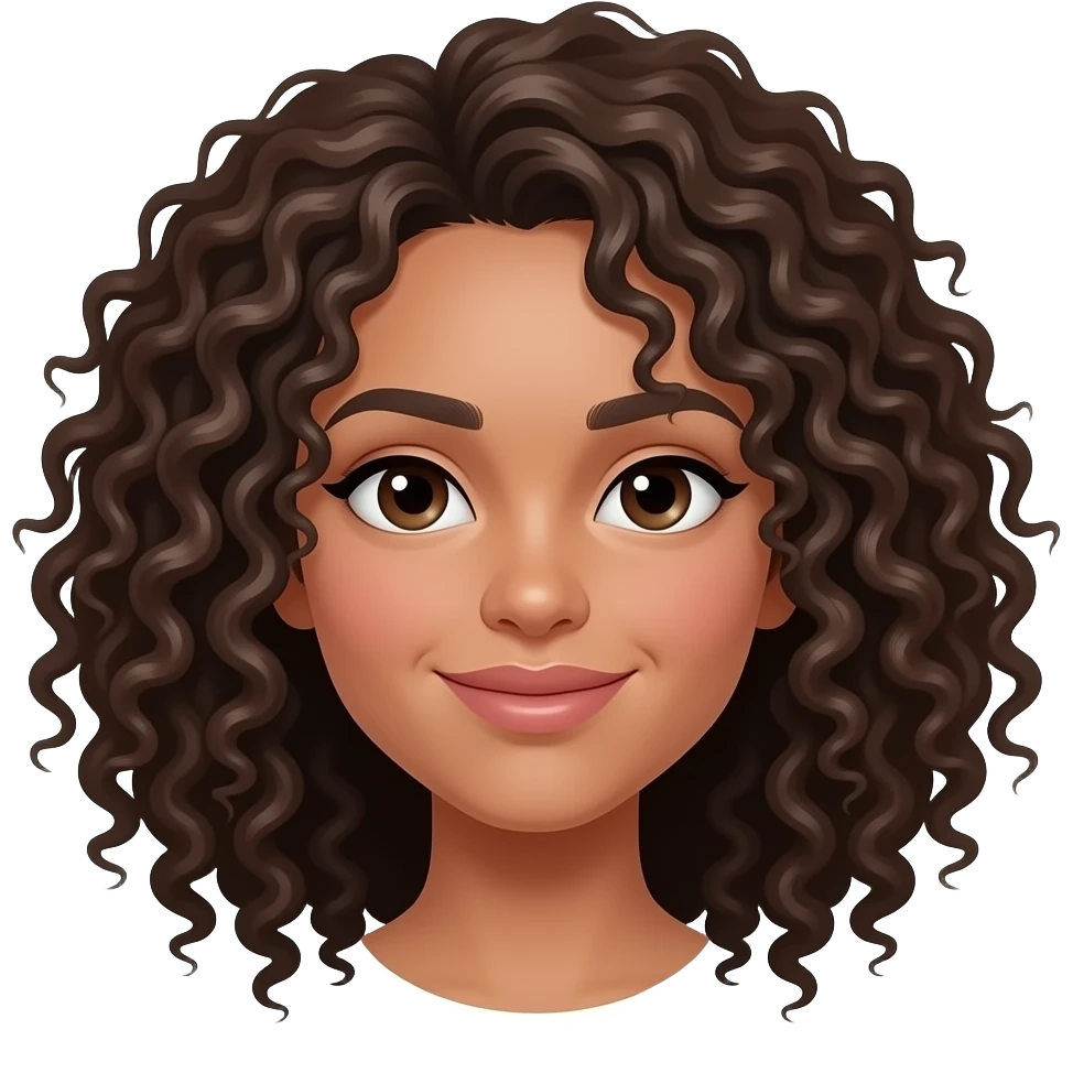 change his hairs into full curls emoji