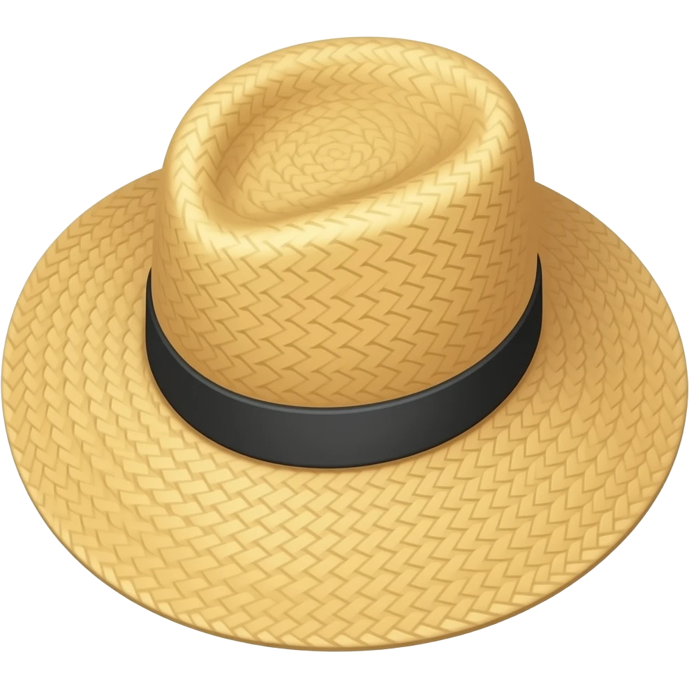 has un emoji de un sombrero de paja para que pueda copiar el emoji emoji