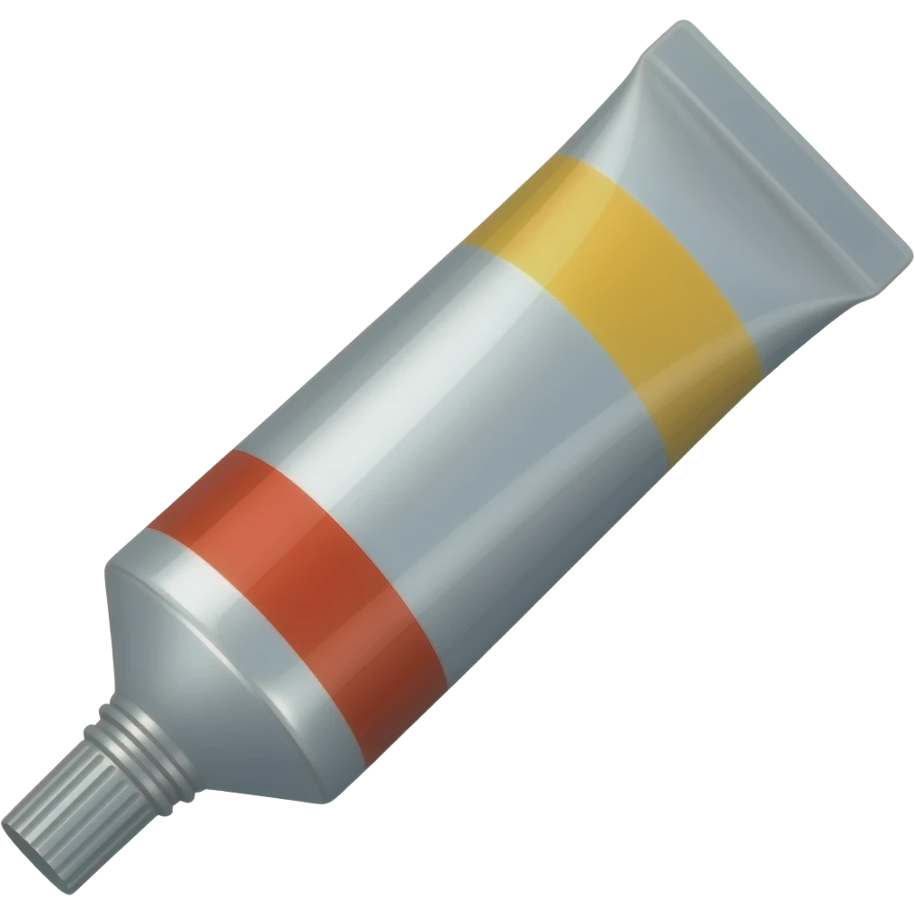 tube de silicone mastic emoji