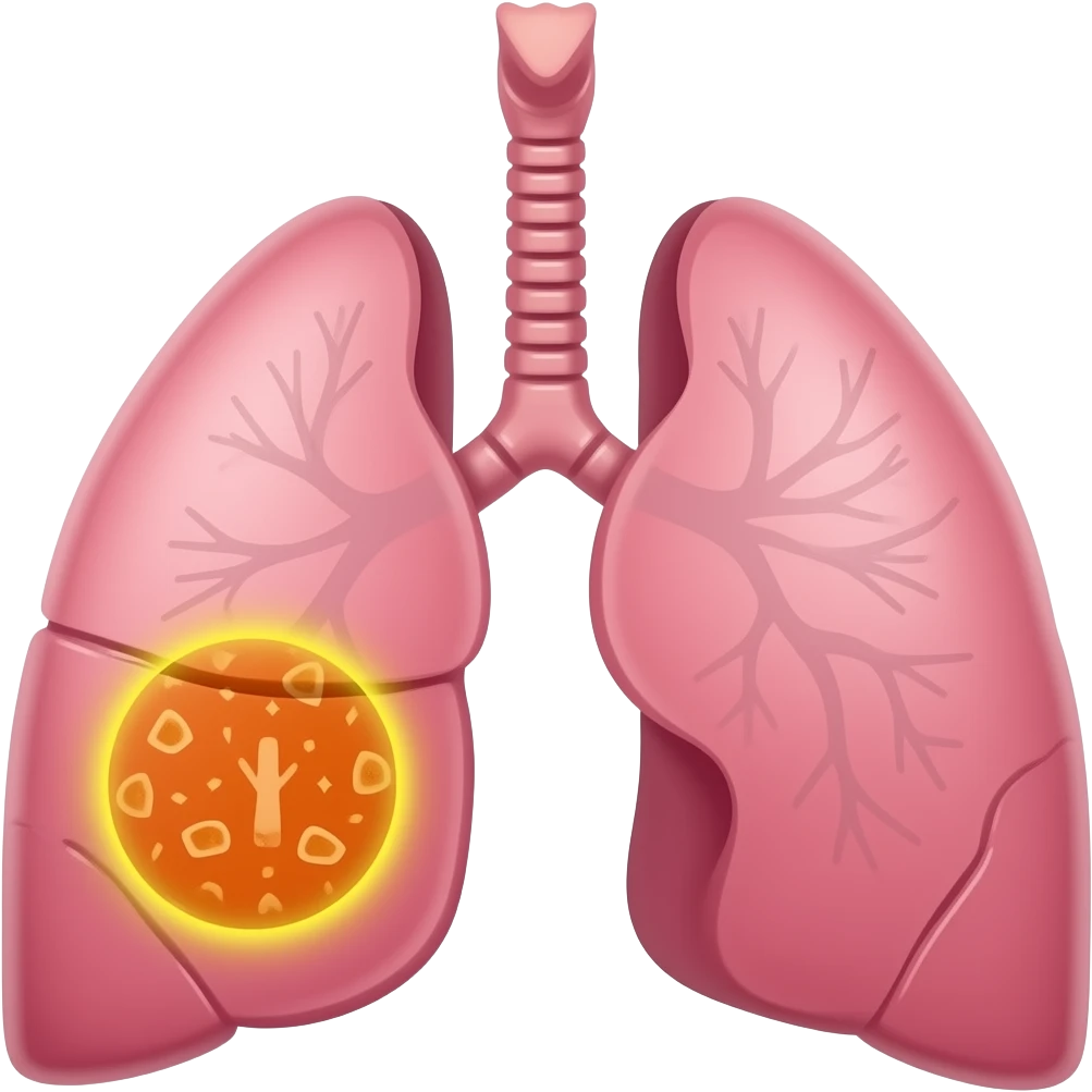 PNEUMONIA PULMAO ROSA E COM FOCO DE PNEUMONIA AMARELO emoji