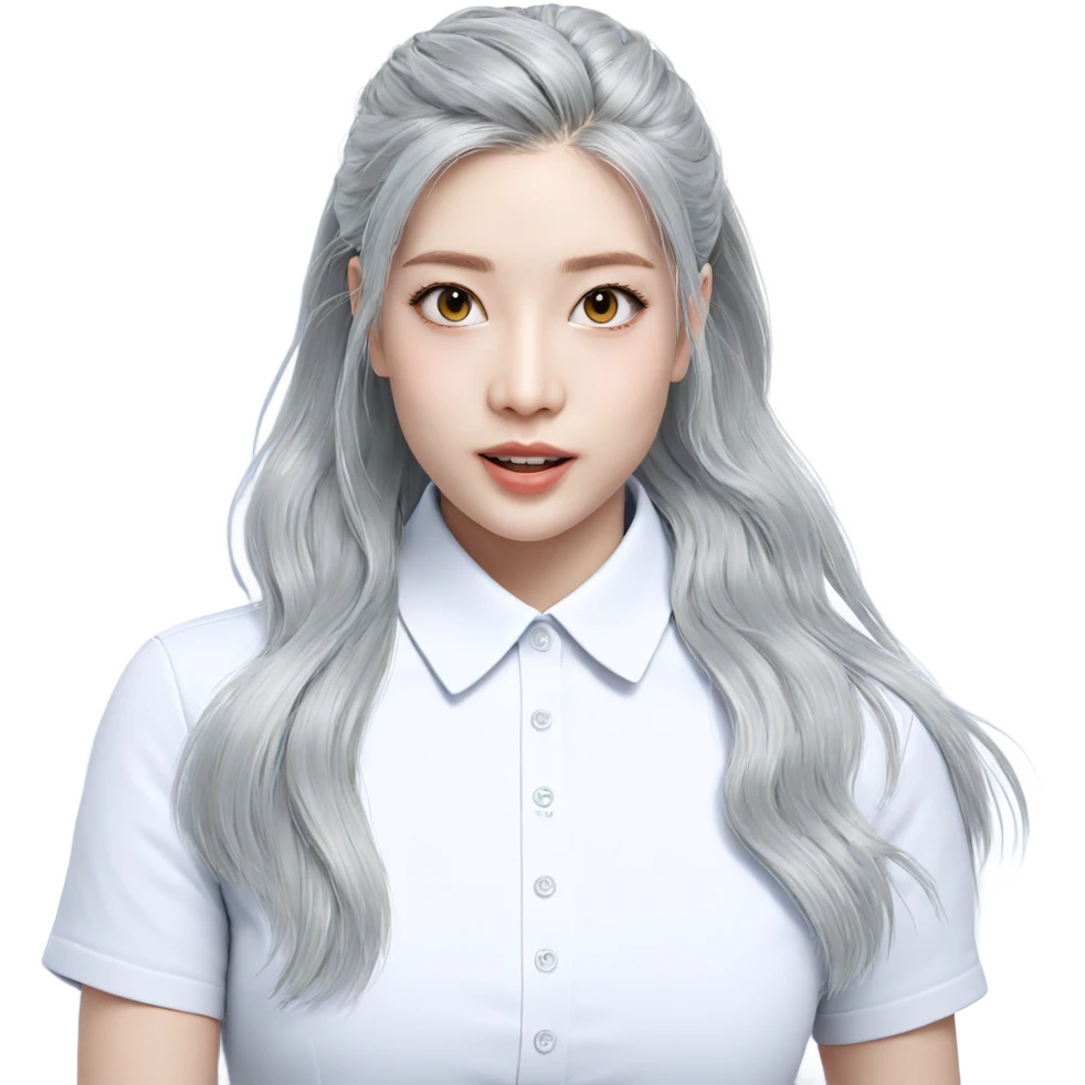 realistic portrait of girl emoji