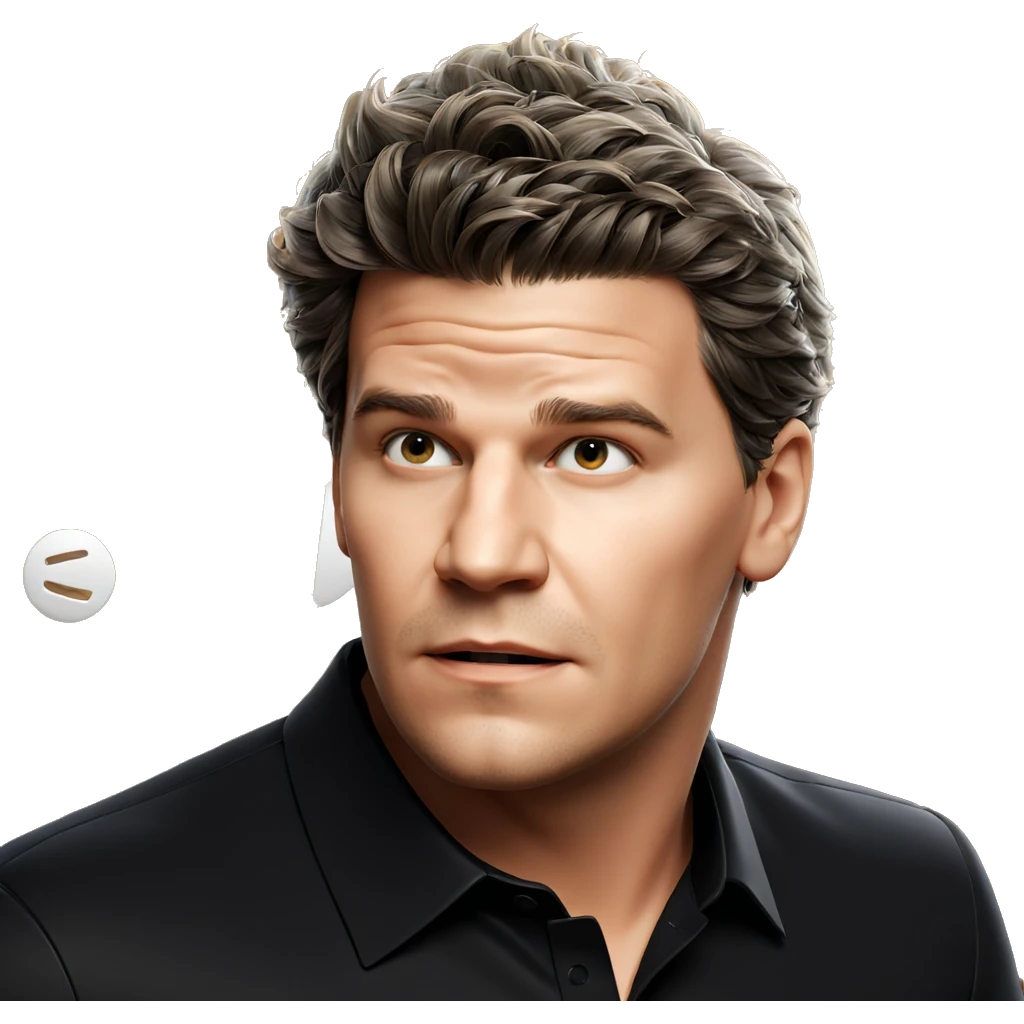 portrait of a boy in black emoji
