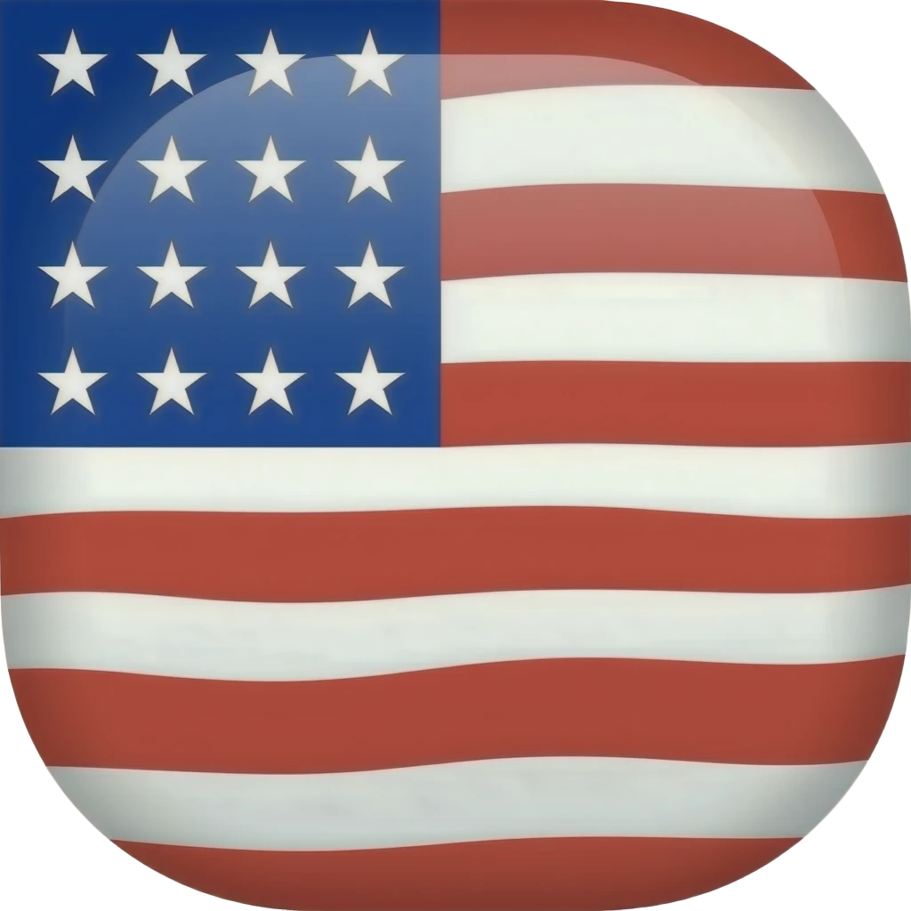 United States flag but with 13 stars on the top left emoji