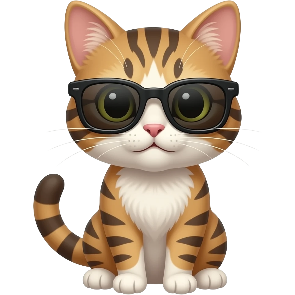 Cat wearing sunglasses emoji