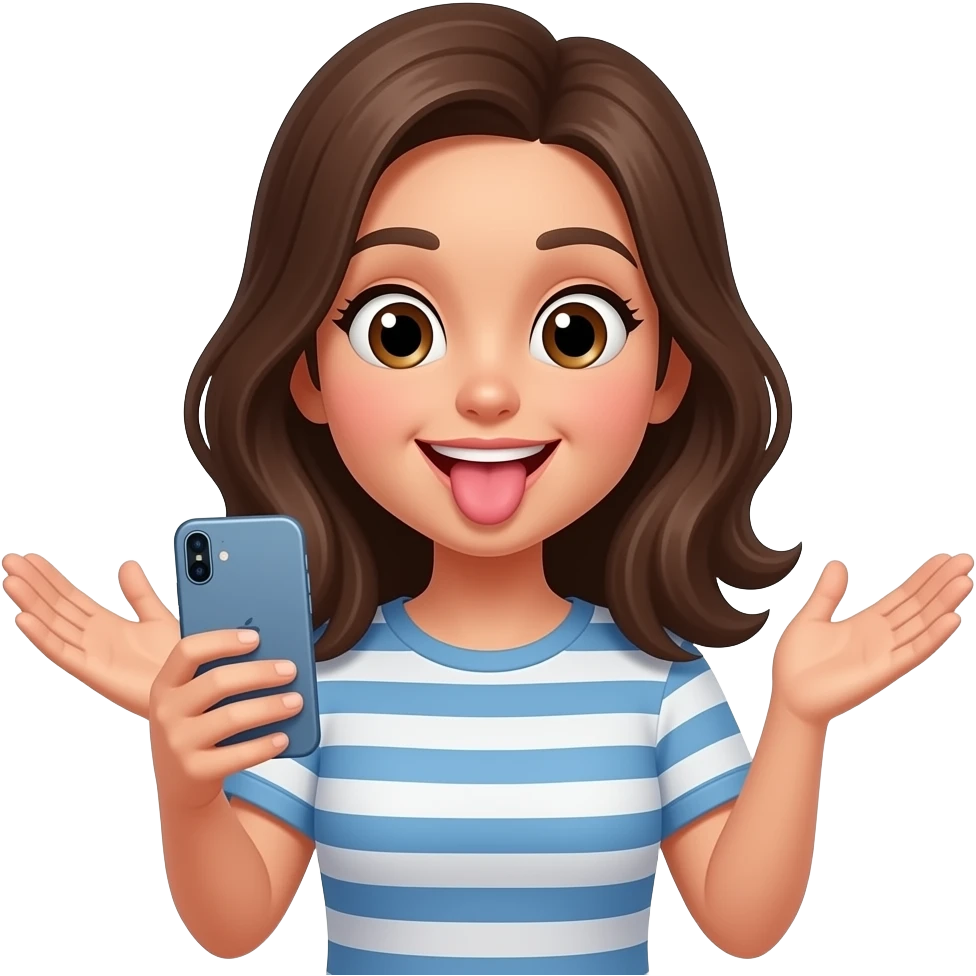 My girlfriend 😜👐🏼 text iPhone emoji emoji