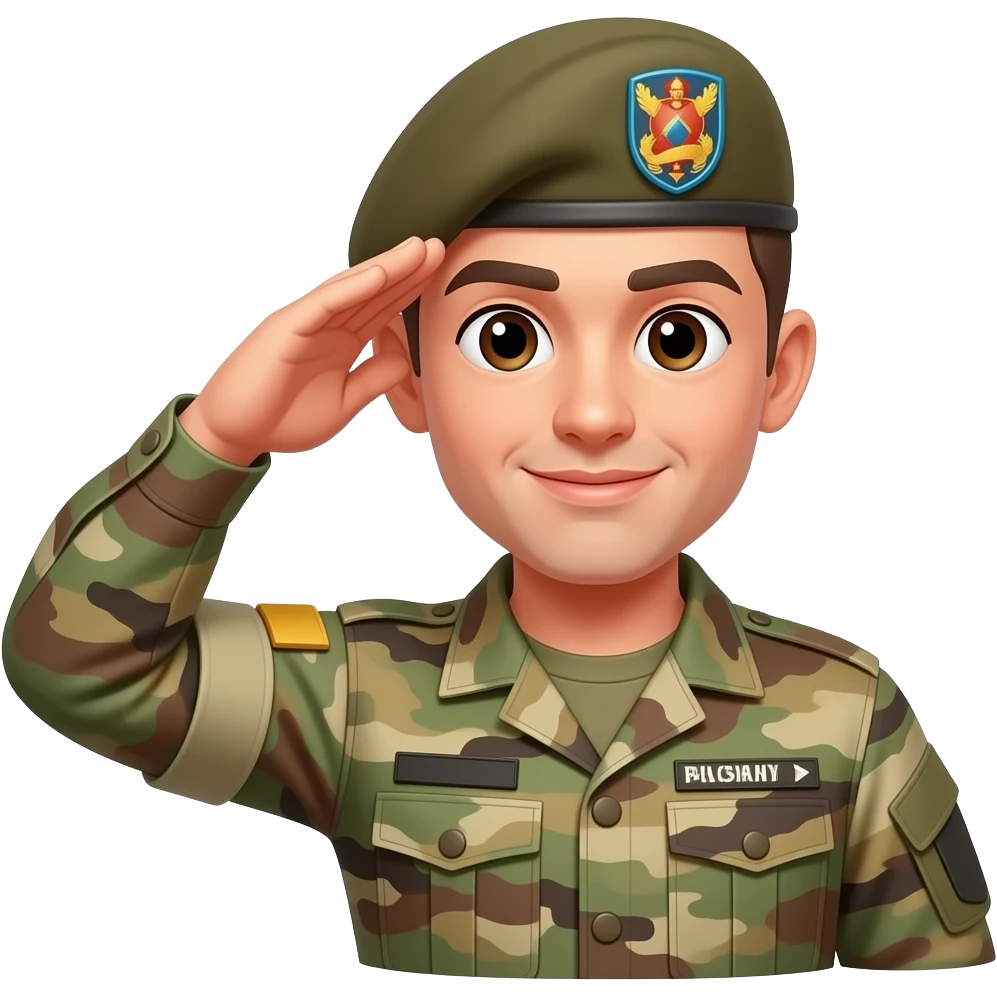 Soldier salute emoji