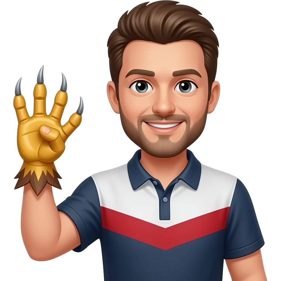 Kartal pencesi gosteren adam emoji