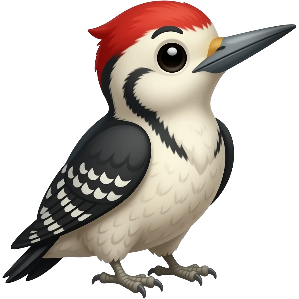 Cartoon woodpecker emoji