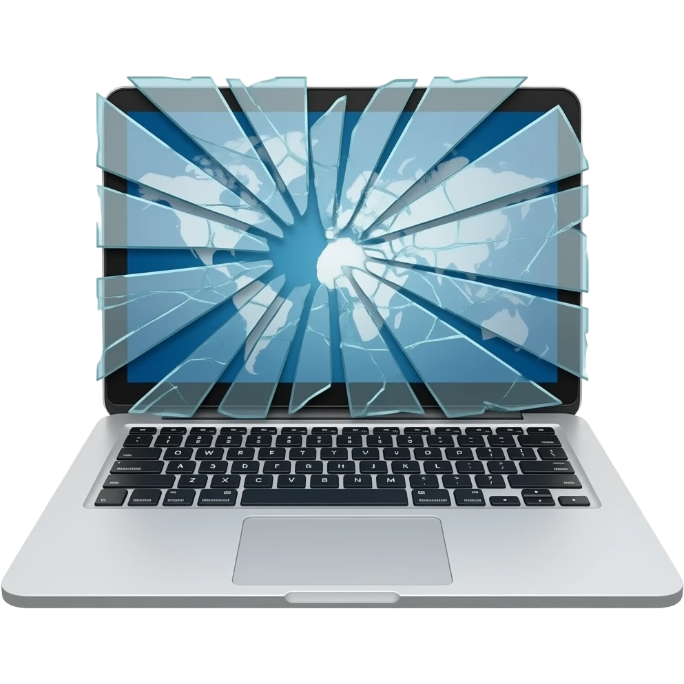breaking laptop emoji