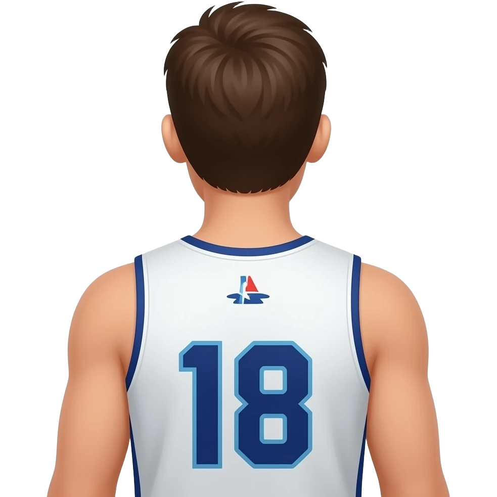 18 no jersey back side emoji
