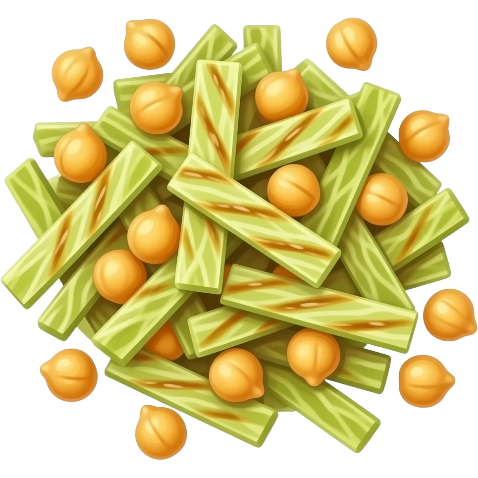 רצועות כרוב אפוי עם חומוסים emoji