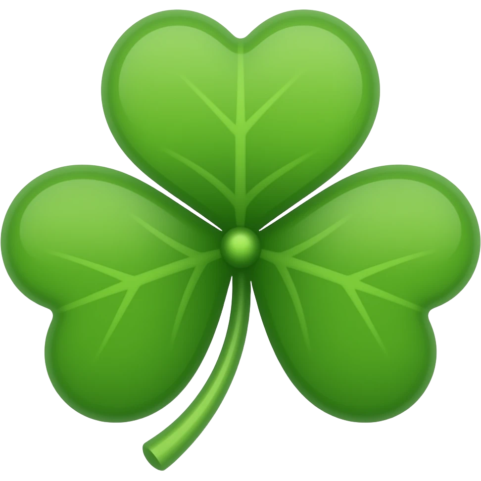 trefle à 4 feuilles emoji