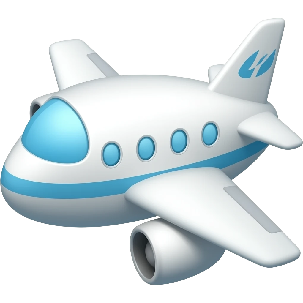 Ccute plane emoji