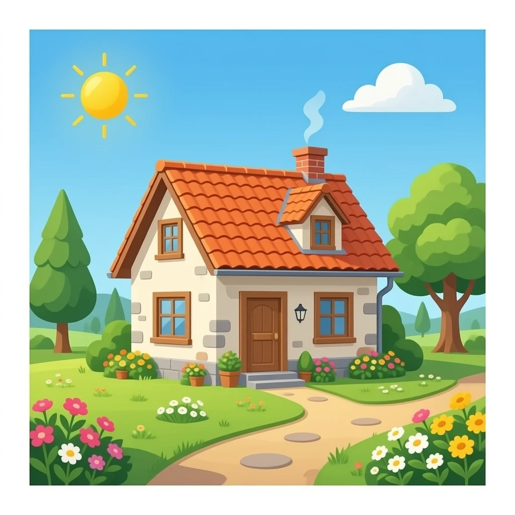 hazme una casa por dentro, tiene que ser rustica emoji