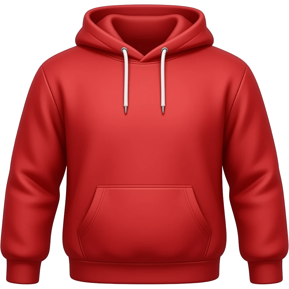 Just a red hoodie emoji