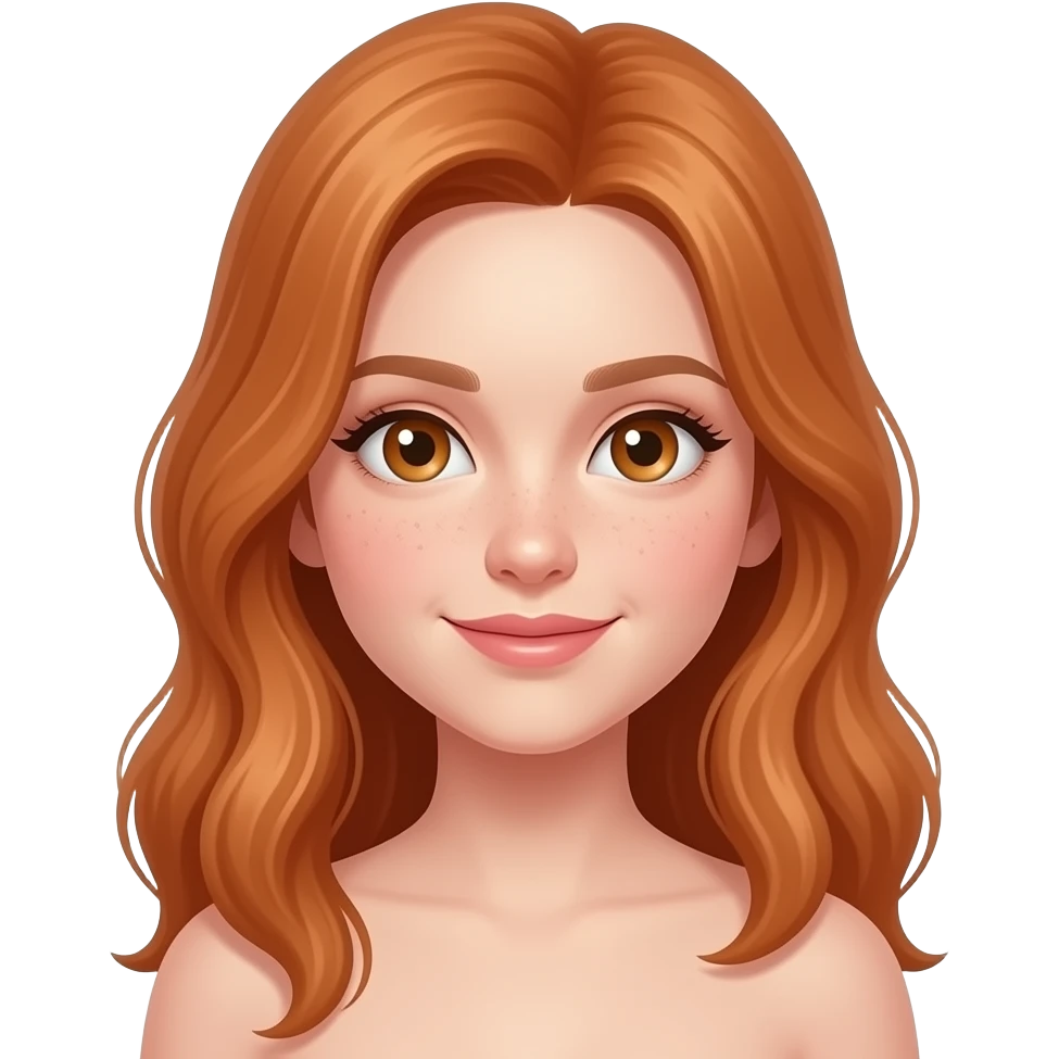 13 year old a pretty girl with light red hair and no boobs emoji
