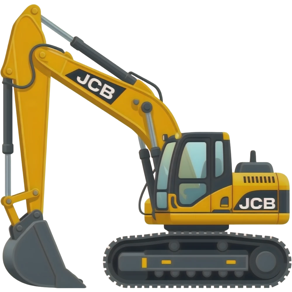 Jcb with back loder emoji
