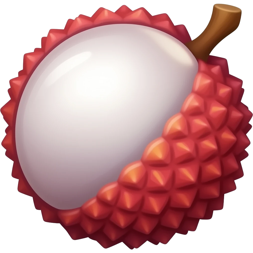 Lychee fruit emoji