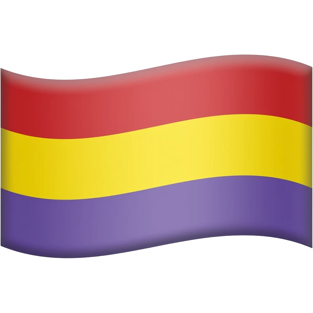 bandera roja amarillo lila emoji