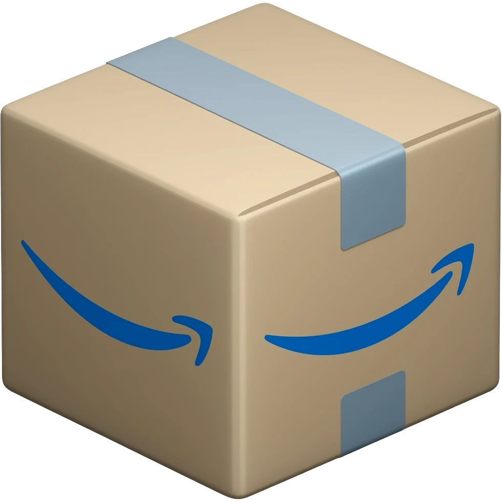 An Amazon box emoji