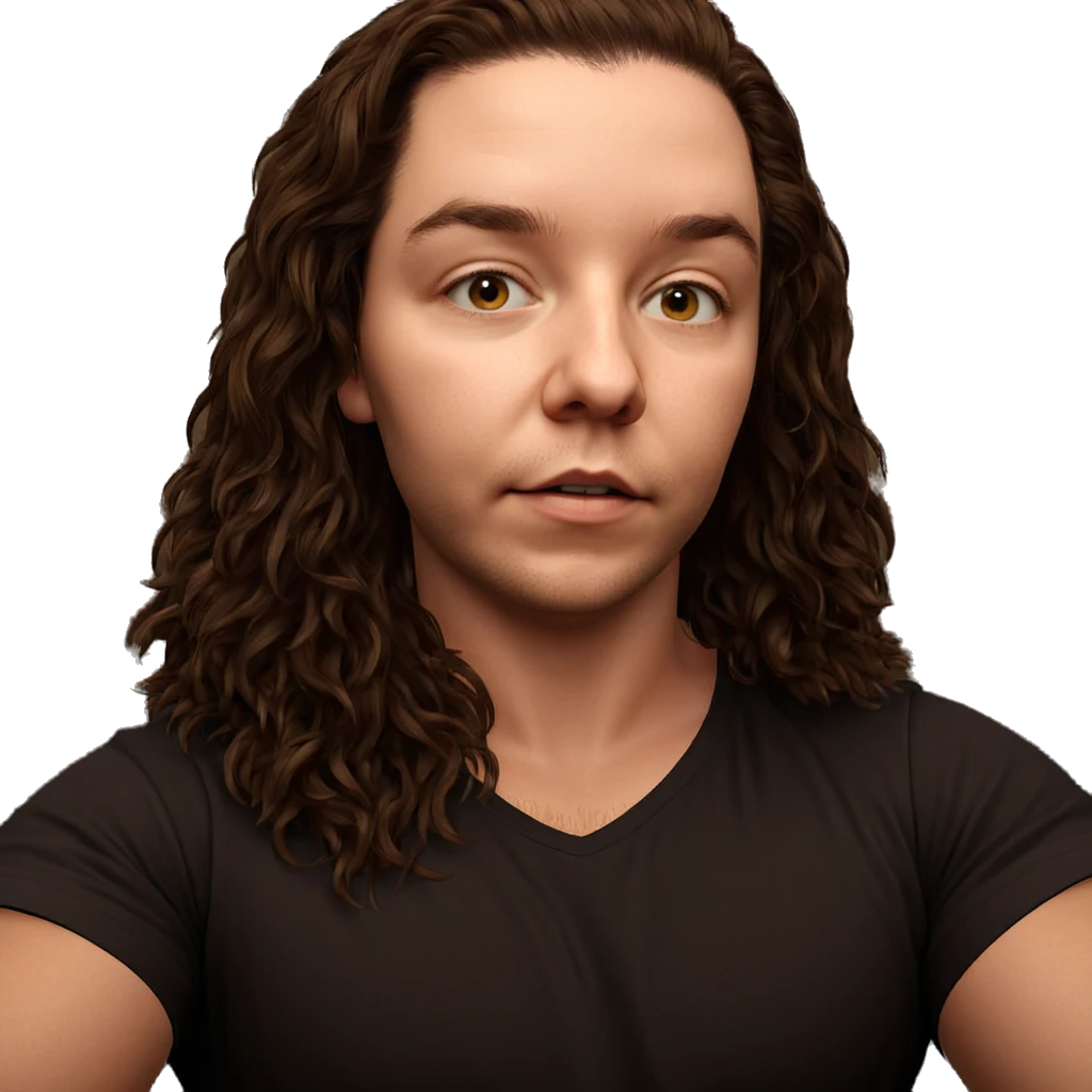 realistic portrait of male model emoji