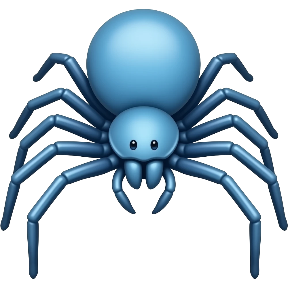 Blue lily spider emoji