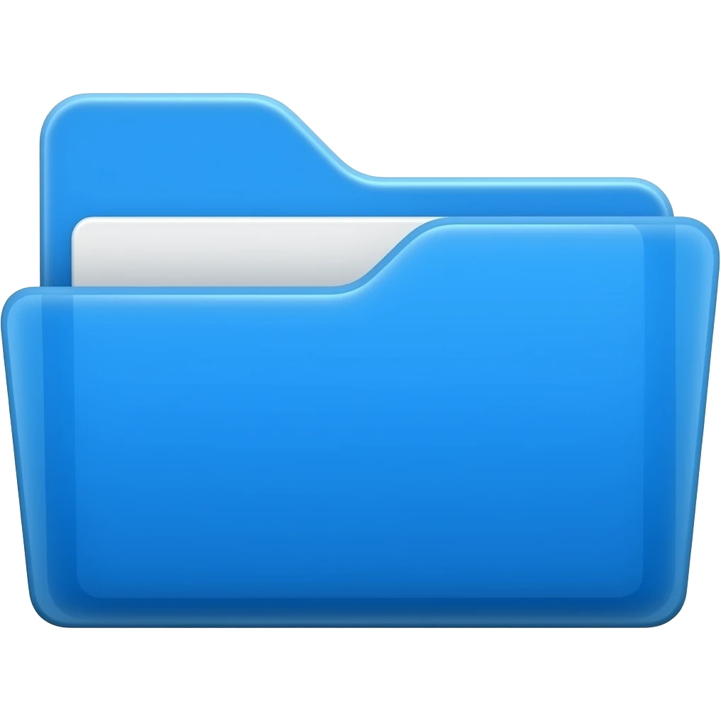 plastic blue file emoji