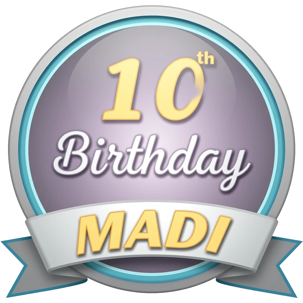 Happy 10th Birthday Madi SIGN emoji