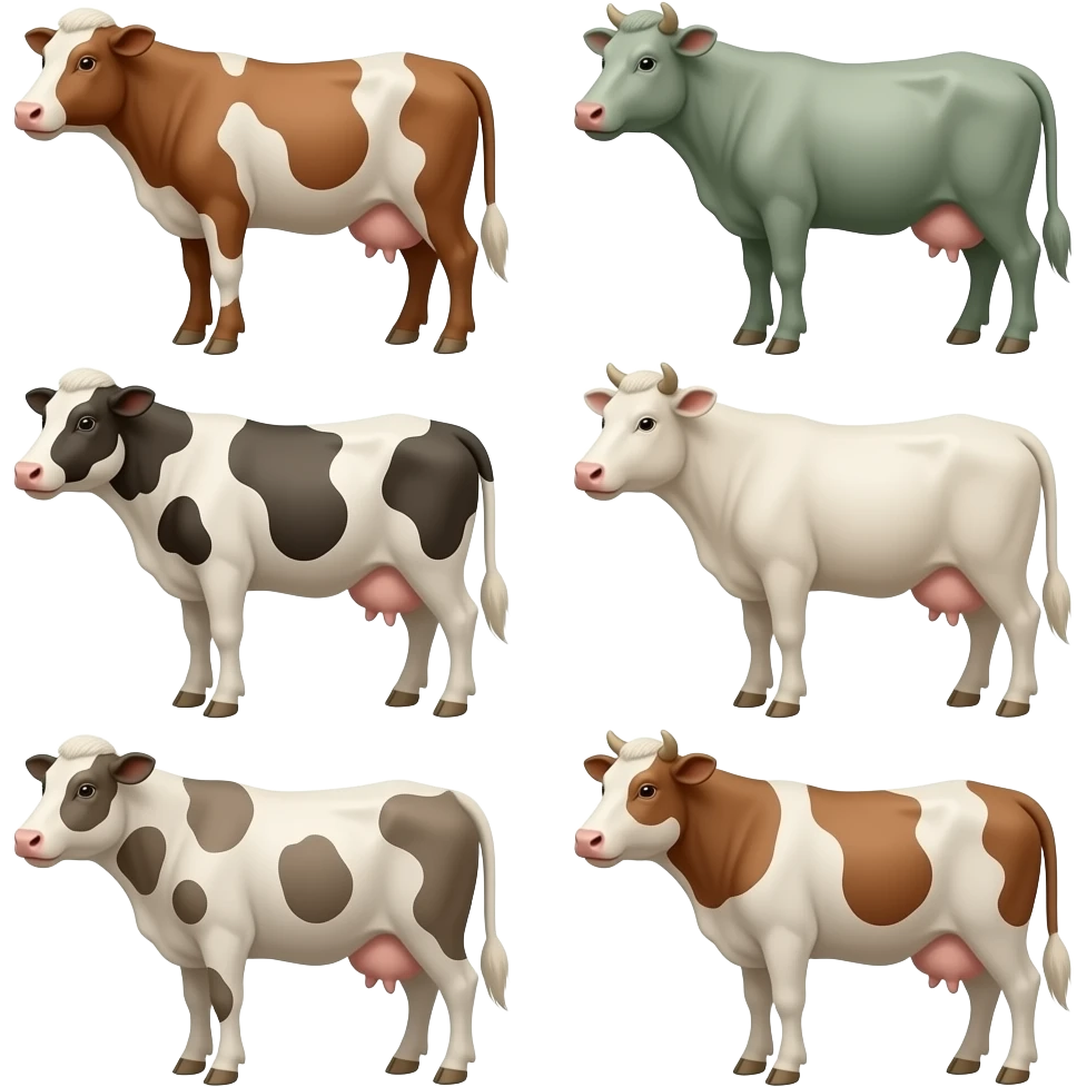 Sick and dying livestock emoji