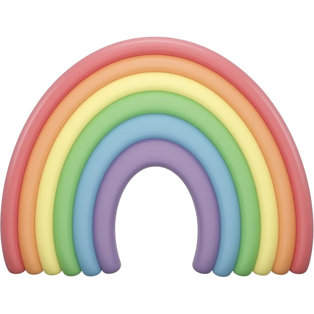 Grayscale rainbow emoji