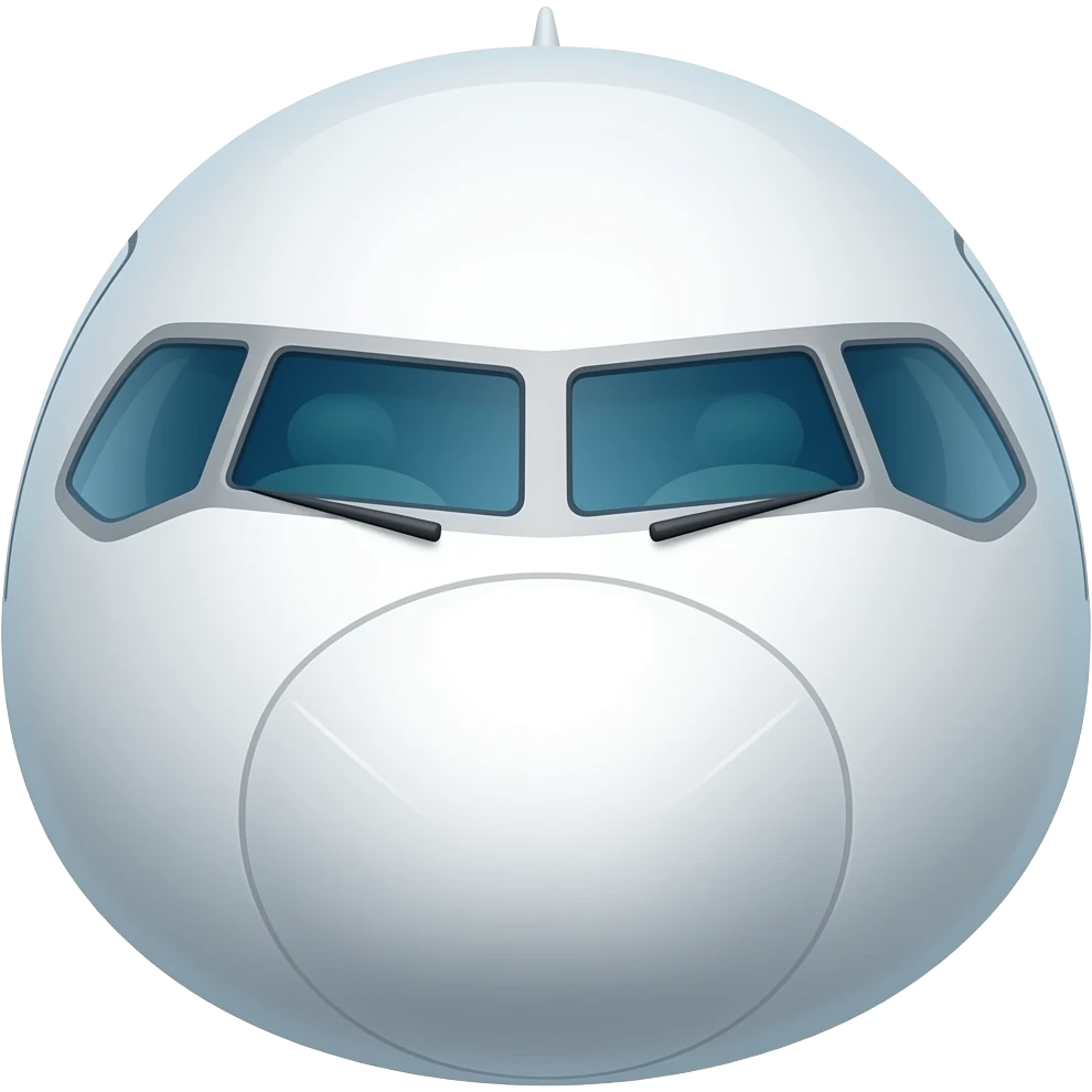 Airplane front emoji